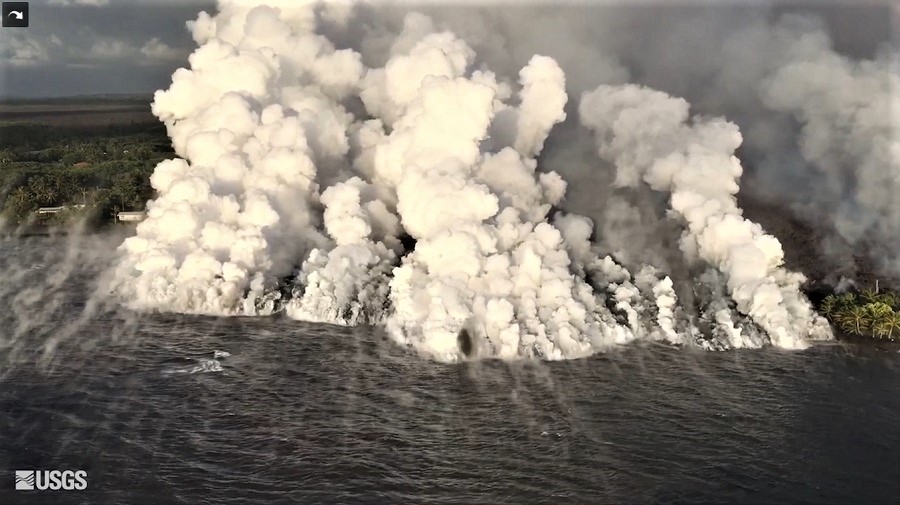 ハワイ 18年 キラウエア火山 爆発的噴火 割れ目噴火 溶岩 現地写真レポート 山村武彦 18 Kilauea Hawaii Volcano
